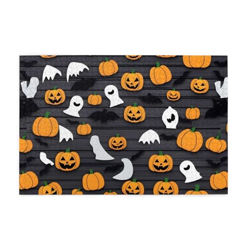 Puzzles1000 Teile Whjshop Halloween auf Holzbrett Druck Qualität Holzpuzzle für Erwachsene und Kinder, lustige Puzzles, Stressabbau Puzzles Puzzles1000 Teile Whjshop Halloween auf Holzbrett Druck Qualität Holzpuzzle für Erwachsene und Kinder, lustige Puzzles, Stressabbau Puzzles von WHJSHOP