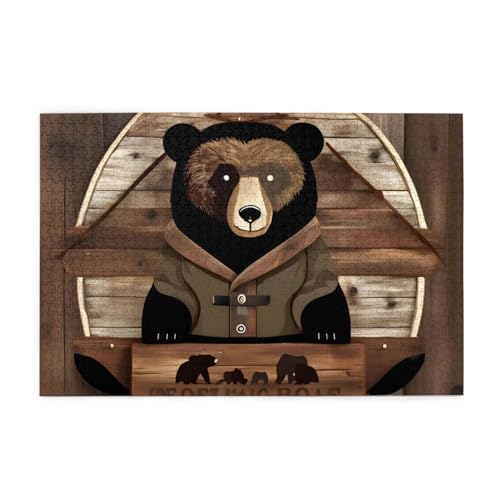 Puzzles1000 Teile Whjshop Rustikale Lodge Bär Drucke Pädagogische Intellektuelle Holzpuzzles Lustige Puzzles Stressabbau Puzzles Puzzles1000 Teile Whjshop Rustikale Lodge Bär Drucke Pädagogische Intellektuelle Holzpuzzles Lustige Puzzles Stressabbau Puzzles von WHJSHOP