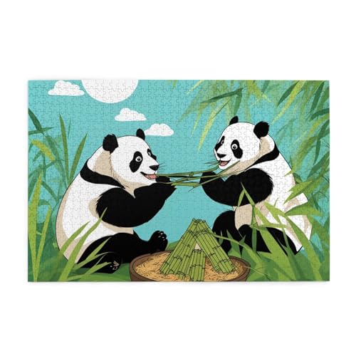 Puzzles1000 Teile Whjshop Two Cute Big Pandas Prints Educational Intellectual Wooden Puzzles, Fun Puzzles, Stress Relieving Puzzles Puzzles1000 Teile Whjshop Two Cute Big Pandas Prints Educational Intellectual Wooden Puzzles, Fun Puzzles, Stress Relieving Puzzles von WHJSHOP