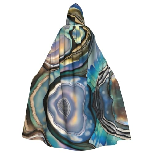 WHJSHOP Abalone Perlmuttbild Erwachsenen-Umhang mit Kapuze für Halloween, Rollenspiel-Kostüme und Themenpartys von WHJSHOP