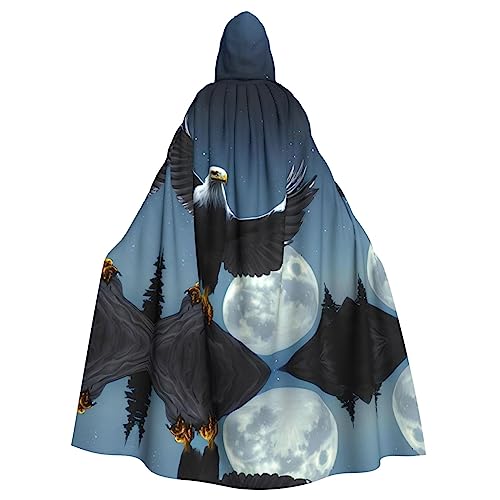 WHJSHOP Adler unter den Sternen Muster Kapuzenumhang für Erwachsene, für Halloween, Rollenspiele und Kostümpartys WHJSHOP Adler unter den Sternen Muster Kapuzenumhang für Erwachsene, für Halloween, Rollenspiele und Kostümpartys von WHJSHOP
