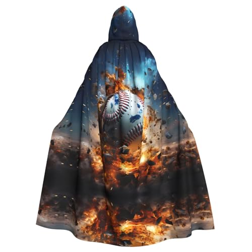 WHJSHOP Baseball-Umhang mit Kapuze für Erwachsene, für Halloween, Rollenspiel-Kostüme und Themenpartys WHJSHOP Baseball-Umhang mit Kapuze für Erwachsene, für Halloween, Rollenspiel-Kostüme und Themenpartys von WHJSHOP