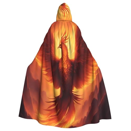 WHJSHOP Beautiful Phoenix Picture Umhang mit Kapuze für Erwachsene, für Halloween, Rollenspiele und Themenpartys von WHJSHOP