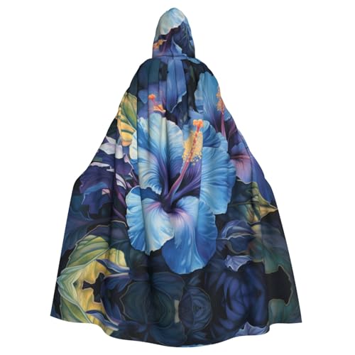WHJSHOP Blauer Hibiskus-Umhang mit Kapuze für Erwachsene, für Halloween, Rollenspiel-Kostüme und Themenpartys WHJSHOP Blauer Hibiskus-Umhang mit Kapuze für Erwachsene, für Halloween, Rollenspiel-Kostüme und Themenpartys von WHJSHOP