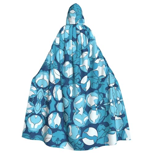 WHJSHOP Blauer Volleyball-Umhang mit Kapuze für Erwachsene, für Halloween, Rollenspiel-Kostüme und Themenpartys WHJSHOP Blauer Volleyball-Umhang mit Kapuze für Erwachsene, für Halloween, Rollenspiel-Kostüme und Themenpartys von WHJSHOP