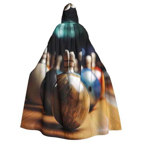 WHJSHOP Bowling-Umhang mit Kapuze für Erwachsene, für Halloween, Rollenspiele und Kostümpartys WHJSHOP Bowling-Umhang mit Kapuze für Erwachsene, für Halloween, Rollenspiele und Kostümpartys von WHJSHOP