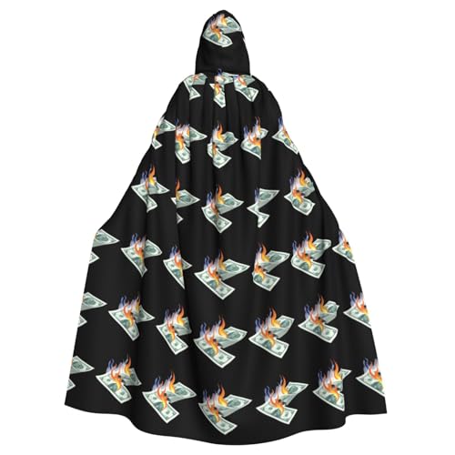WHJSHOP Burning Desire Picture Umhang mit Kapuze für Erwachsene, für Halloween, Rollenspiele und Themenpartys von WHJSHOP
