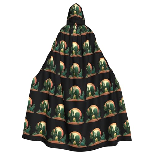 WHJSHOP Cactus before sunset Picture Adult Hooded Cape Cloak for Halloween, Role-playing Costumes, and Theme Parties WHJSHOP Cactus before sunset Picture Adult Hooded Cape Cloak for Halloween, Role-playing Costumes, and Theme Parties von WHJSHOP