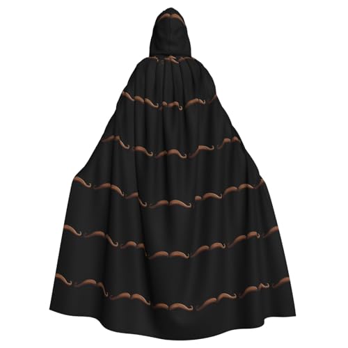 WHJSHOP Cartoon Schnurrbart Bild Erwachsene Kapuzenumhang Umhang für Halloween, Rollenspiele Kostüme und Themenpartys von WHJSHOP