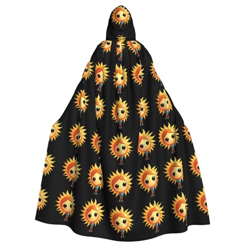 WHJSHOP Cartoon-Sonnen-Umhang für Erwachsene, mit Kapuze, Umhang für Halloween, Rollenspiel-Kostüme und Themenpartys WHJSHOP Cartoon-Sonnen-Umhang für Erwachsene, mit Kapuze, Umhang für Halloween, Rollenspiel-Kostüme und Themenpartys von WHJSHOP