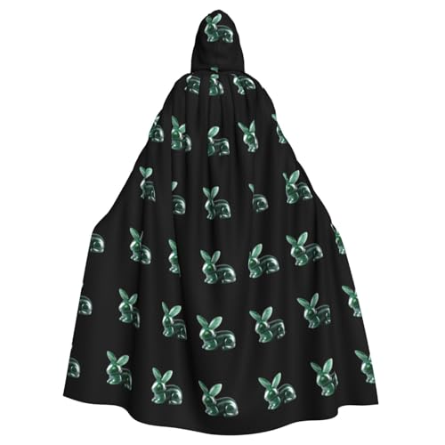WHJSHOP Carving Jade Rabbit Picture Adult Hooded Cape Cloak for Halloween, Role-playing Costumes, and Theme Parties von WHJSHOP