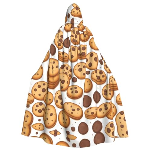 WHJSHOP Cookies Food Schokoladenkekse Bild Erwachsene Kapuzenumhang Umhang für Halloween, Rollenspiele Kostüme und Themenpartys von WHJSHOP