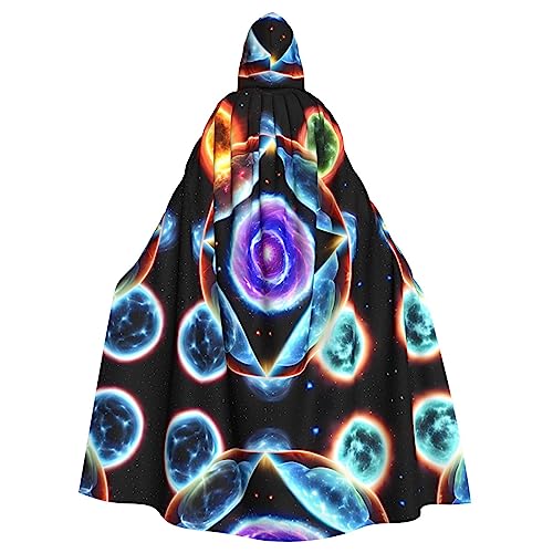 WHJSHOP Cosmic Stars Prints Kapuzenumhang für Erwachsene, für Halloween, Rollenspiele und Kostümpartys WHJSHOP Cosmic Stars Prints Kapuzenumhang für Erwachsene, für Halloween, Rollenspiele und Kostümpartys von WHJSHOP