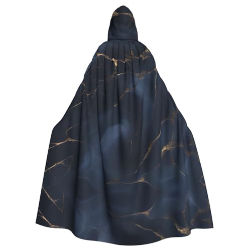 WHJSHOP Dunkelblauer Umhang mit Kapuze für Erwachsene, für Halloween, Rollenspiel-Kostüme und Themenpartys von WHJSHOP