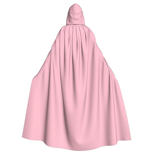 WHJSHOP Einfarbiger rosafarbener Umhang mit Kapuze für Erwachsene, für Halloween, Rollenspiele und Kostümpartys WHJSHOP Einfarbiger rosafarbener Umhang mit Kapuze für Erwachsene, für Halloween, Rollenspiele und Kostümpartys von WHJSHOP