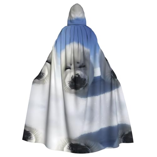 WHJSHOP Eisbär-Bild, Halloween, Erwachsenen-Umhang mit Kapuze, Umhang für Rollenspiele, Bühnenkostüme, Partys, pflegeleicht WHJSHOP Eisbär-Bild, Halloween, Erwachsenen-Umhang mit Kapuze, Umhang für Rollenspiele, Bühnenkostüme, Partys, pflegeleicht von WHJSHOP