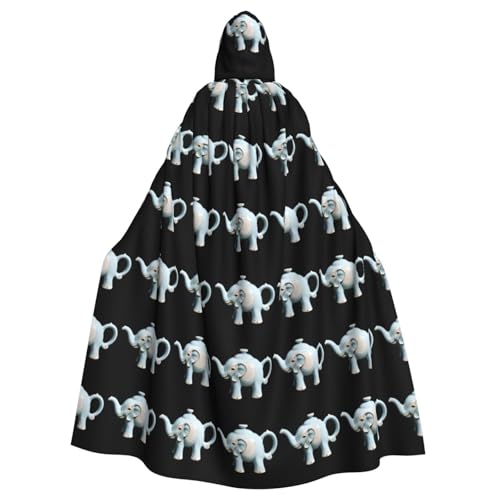 WHJSHOP Elefant Keramik Teekanne Bild Erwachsene Kapuzenumhang Umhang für Halloween, Rollenspiele Kostüme und Themenpartys WHJSHOP Elefant Keramik Teekanne Bild Erwachsene Kapuzenumhang Umhang für Halloween, Rollenspiele Kostüme und Themenpartys von WHJSHOP