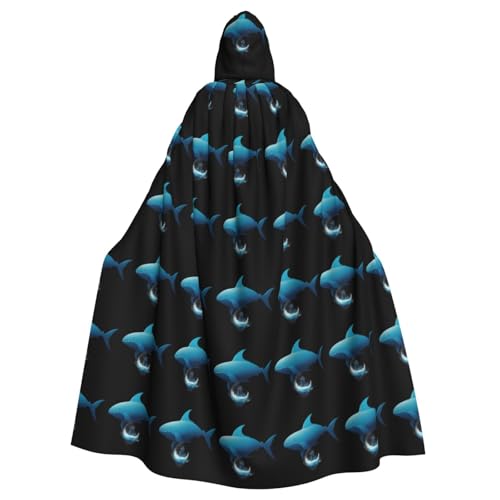 WHJSHOP Fantasy Life in the Ocean Picture Adult Hooded Cape Cloak for Halloween, Role-playing Costumes, and Theme Parties von WHJSHOP