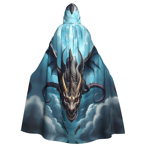 WHJSHOP Fliegender Drachen-Bild, Erwachsenen-Umhang mit Kapuze, Umhang für Halloween, Rollenspiel-Kostüme und Themenpartys WHJSHOP Fliegender Drachen-Bild, Erwachsenen-Umhang mit Kapuze, Umhang für Halloween, Rollenspiel-Kostüme und Themenpartys von WHJSHOP