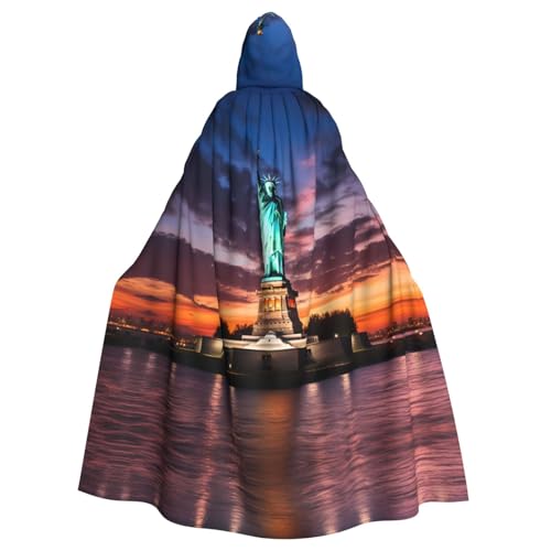 WHJSHOP Freiheitsstatue, USA-Druck, Erwachsenen-Umhang mit Kapuze, Umhang für Halloween, Rollenspiele und Kostümpartys WHJSHOP Freiheitsstatue, USA-Druck, Erwachsenen-Umhang mit Kapuze, Umhang für Halloween, Rollenspiele und Kostümpartys von WHJSHOP