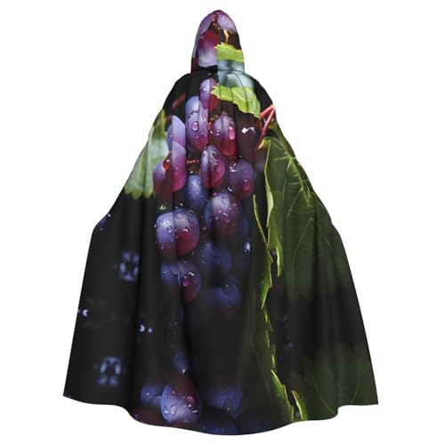 WHJSHOP Fresh Grapes Picture Kapuzenumhang für Erwachsene, für Halloween, Rollenspiele und Themenpartys von WHJSHOP