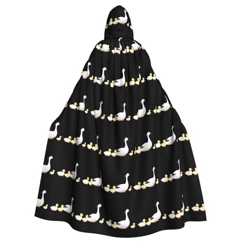 WHJSHOP Goose and Duck Picture Halloween Adult Hooded Cape Men And Women'S Clothing Mantle Role-Playing WHJSHOP Goose and Duck Picture Halloween Adult Hooded Cape Men And Women'S Clothing Mantle Role-Playing von WHJSHOP