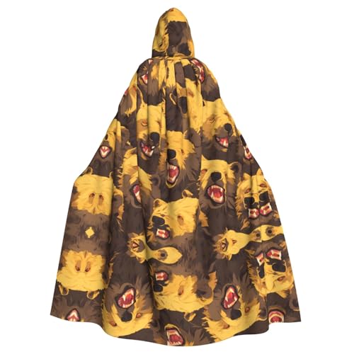 WHJSHOP Grizzly Bear Kapuzenumhang für Erwachsene, für Halloween, Rollenspiel-Kostüme und Themenpartys WHJSHOP Grizzly Bear Kapuzenumhang für Erwachsene, für Halloween, Rollenspiel-Kostüme und Themenpartys von WHJSHOP