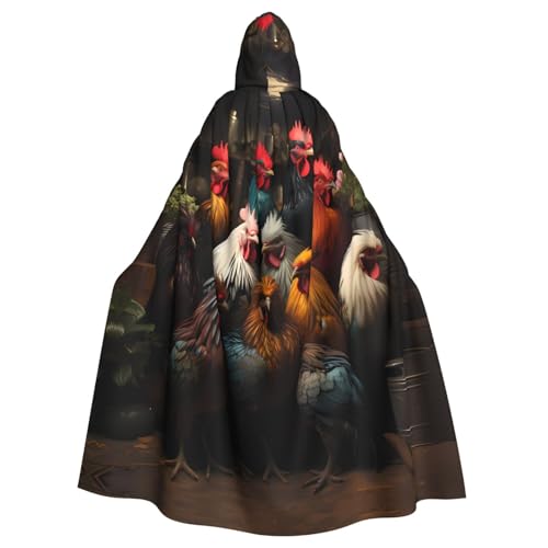 WHJSHOP Hahn-Familien-Portfolio, Bild, Halloween, Erwachsene, Kapuzenumhang, Herren- und Damenbekleidung, Mantel, Rollenspiel WHJSHOP Hahn-Familien-Portfolio, Bild, Halloween, Erwachsene, Kapuzenumhang, Herren- und Damenbekleidung, Mantel, Rollenspiel von WHJSHOP