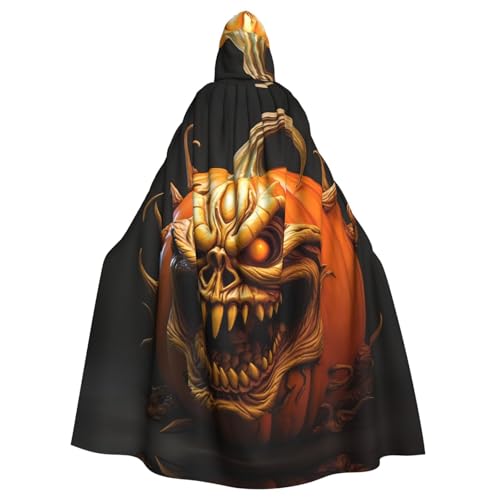 WHJSHOP Halloween-Kürbis-Druck Erwachsenen-Umhang mit Kapuze für Halloween, Rollenspiele und Kostümpartys WHJSHOP Halloween-Kürbis-Druck Erwachsenen-Umhang mit Kapuze für Halloween, Rollenspiele und Kostümpartys von WHJSHOP