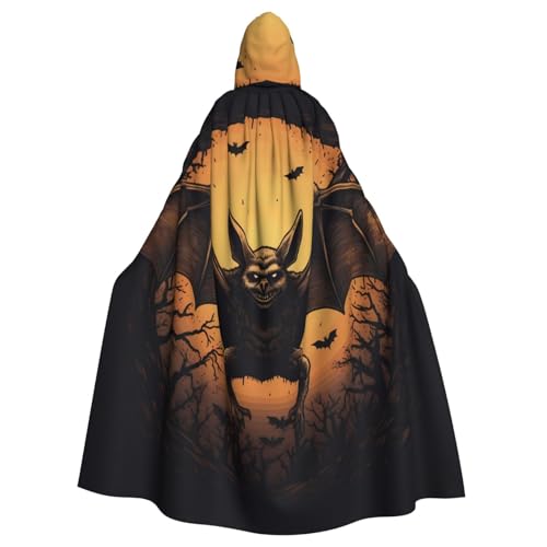 WHJSHOP Halloween-Umhang mit Fledermausmuster für Erwachsene, mit Kapuze, für Halloween, Rollenspiele und Kostümpartys WHJSHOP Halloween-Umhang mit Fledermausmuster für Erwachsene, mit Kapuze, für Halloween, Rollenspiele und Kostümpartys von WHJSHOP