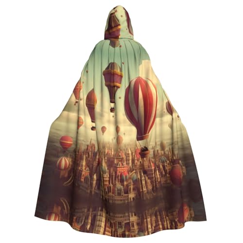 WHJSHOP Heißluftballons Bild Erwachsene Kapuzenumhang Umhang für Halloween, Rollenspiele Kostüme und Themenpartys von WHJSHOP