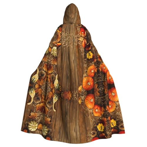 WHJSHOP Herbst-Kürbisbild, Halloween, Erwachsenen-Umhang mit Kapuze, Umhang für Rollenspiele, Bühnenkostüme, Partys, pflegeleicht WHJSHOP Herbst-Kürbisbild, Halloween, Erwachsenen-Umhang mit Kapuze, Umhang für Rollenspiele, Bühnenkostüme, Partys, pflegeleicht von WHJSHOP