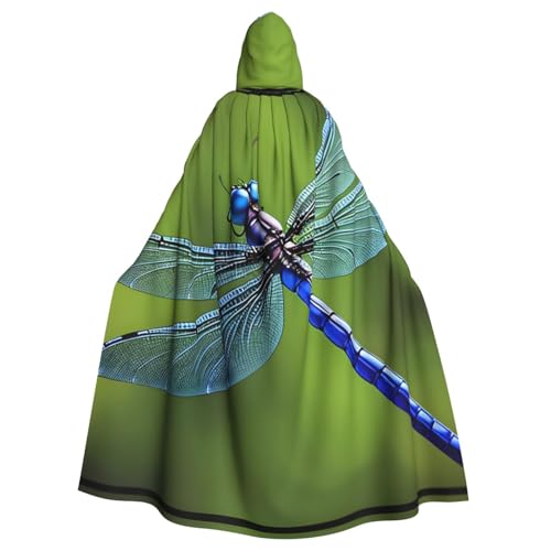WHJSHOP Ink Dragonfly Prints Kapuzenumhang für Erwachsene, für Halloween, Rollenspiele und Kostümpartys von WHJSHOP