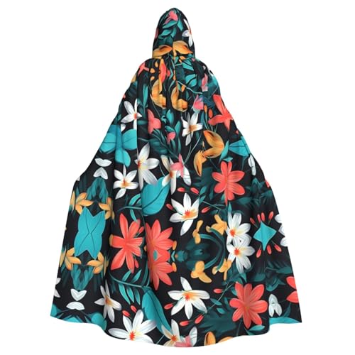 WHJSHOP Kapuzenumhang mit Blumenmuster für Erwachsene, für Halloween, Rollenspiel-Kostüme und Themenpartys WHJSHOP Kapuzenumhang mit Blumenmuster für Erwachsene, für Halloween, Rollenspiel-Kostüme und Themenpartys von WHJSHOP