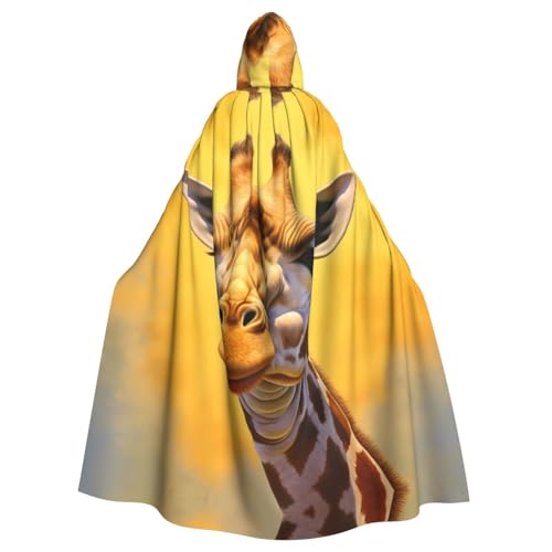 WHJSHOP Kapuzenumhang mit Giraffenmuster für Erwachsene, für Halloween, Rollenspiele und Kostümpartys WHJSHOP Kapuzenumhang mit Giraffenmuster für Erwachsene, für Halloween, Rollenspiele und Kostümpartys von WHJSHOP
