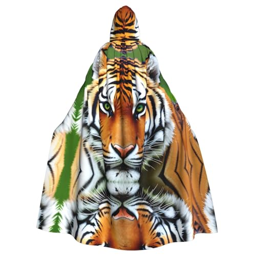 WHJSHOP Kapuzenumhang mit Tigergesichtsmuster für Erwachsene, für Halloween, Rollenspiele und Kostümpartys WHJSHOP Kapuzenumhang mit Tigergesichtsmuster für Erwachsene, für Halloween, Rollenspiele und Kostümpartys von WHJSHOP