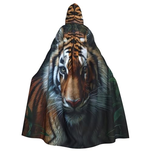 WHJSHOP Kapuzenumhang mit Tigermuster für Erwachsene, für Halloween, Rollenspiele und Kostümpartys WHJSHOP Kapuzenumhang mit Tigermuster für Erwachsene, für Halloween, Rollenspiele und Kostümpartys von WHJSHOP