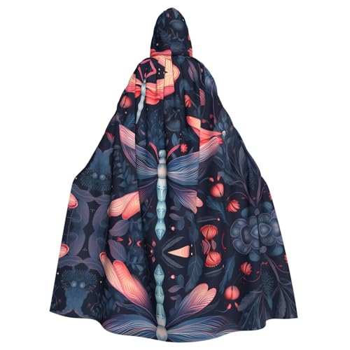 WHJSHOP Libellen-Lotus-Bild, Erwachsenen-Umhang mit Kapuze, Umhang für Halloween, Rollenspiel-Kostüme und Themenpartys WHJSHOP Libellen-Lotus-Bild, Erwachsenen-Umhang mit Kapuze, Umhang für Halloween, Rollenspiel-Kostüme und Themenpartys von WHJSHOP