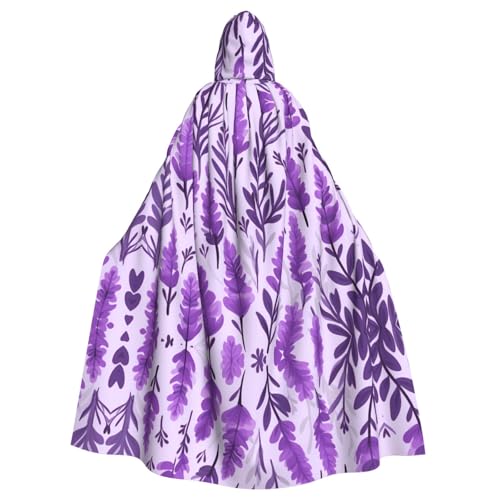 WHJSHOP Lila Lavendel Garten Bild Erwachsene Kapuzenumhang Umhang für Halloween, Rollenspiele Kostüme und Themenpartys WHJSHOP Lila Lavendel Garten Bild Erwachsene Kapuzenumhang Umhang für Halloween, Rollenspiele Kostüme und Themenpartys von WHJSHOP