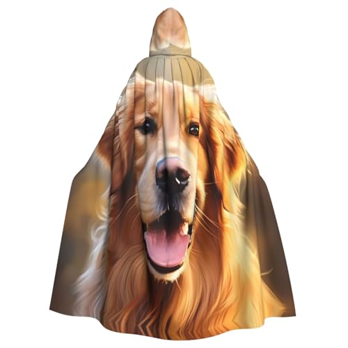 WHJSHOP Lovely Golden Retriever Hunde-Umhang mit Kapuze für Erwachsene, für Halloween, Rollenspiel-Kostüme und Themenpartys WHJSHOP Lovely Golden Retriever Hunde-Umhang mit Kapuze für Erwachsene, für Halloween, Rollenspiel-Kostüme und Themenpartys von WHJSHOP