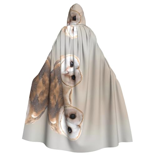 WHJSHOP Lustiges Eulenbild, Halloween, Erwachsenen-Kapuzenumhang für Rollenspiele, Bühnenkostüme, Partys, pflegeleicht WHJSHOP Lustiges Eulenbild, Halloween, Erwachsenen-Kapuzenumhang für Rollenspiele, Bühnenkostüme, Partys, pflegeleicht von WHJSHOP