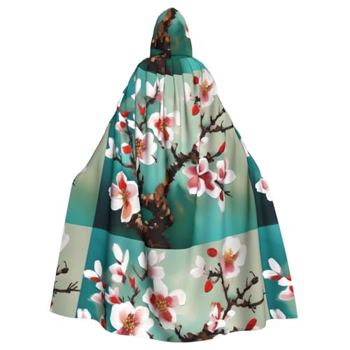 WHJSHOP Malerei Mandelblüten Bild Halloween Erwachsene Kapuzenumhang Herren und Damen Kleidung Mantle Rollenspiel WHJSHOP Malerei Mandelblüten Bild Halloween Erwachsene Kapuzenumhang Herren und Damen Kleidung Mantle Rollenspiel von WHJSHOP