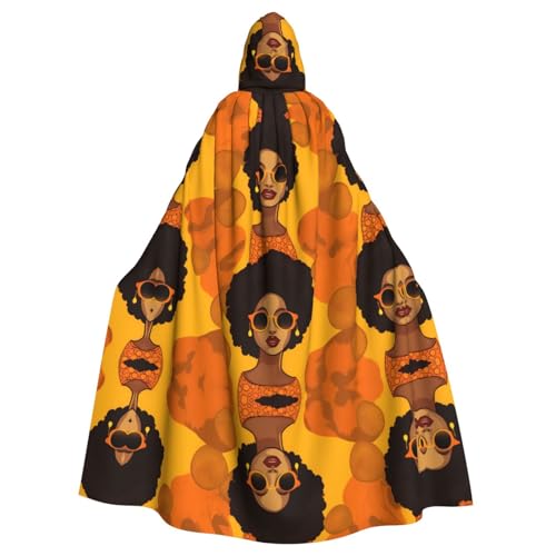 WHJSHOP Melanin Afro-Frauen-Umhang mit Kapuze, für Erwachsene, für Halloween, Rollenspiel-Kostüme und Themenpartys WHJSHOP Melanin Afro-Frauen-Umhang mit Kapuze, für Erwachsene, für Halloween, Rollenspiel-Kostüme und Themenpartys von WHJSHOP