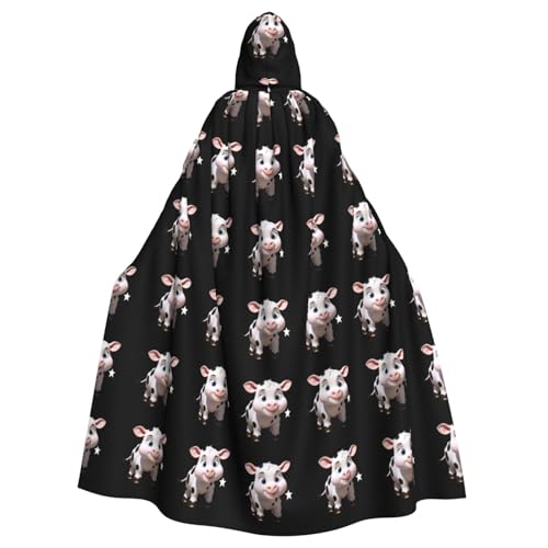 WHJSHOP Mollige kleine Kuh Bild Halloween Erwachsene Kapuzenumhang Männer und Frauen Kleidung Mantle Rollenspiel WHJSHOP Mollige kleine Kuh Bild Halloween Erwachsene Kapuzenumhang Männer und Frauen Kleidung Mantle Rollenspiel von WHJSHOP