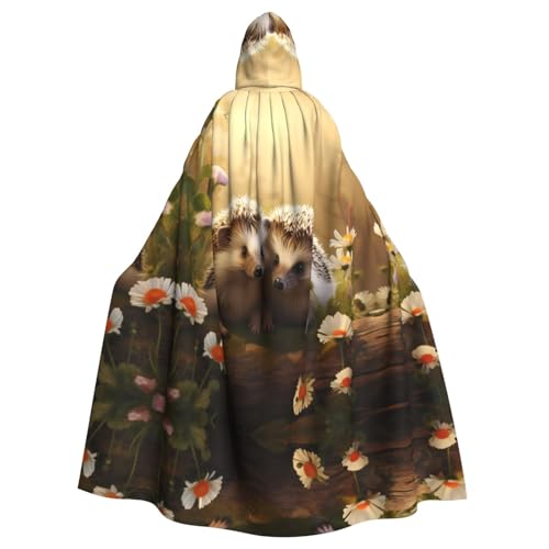 WHJSHOP Nature Lovely Igel-Liebhaber-Bild, Erwachsenen-Umhang mit Kapuze, Umhang für Halloween, Rollenspiel-Kostüme und Themenpartys WHJSHOP Nature Lovely Igel-Liebhaber-Bild, Erwachsenen-Umhang mit Kapuze, Umhang für Halloween, Rollenspiel-Kostüme und Themenpartys von WHJSHOP