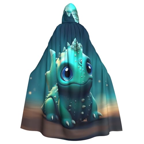 WHJSHOP Niedlicher Dinosaurier-Bild mit Kapuze für Erwachsene, Umhang für Halloween, Rollenspiel-Kostüme und Themenpartys WHJSHOP Niedlicher Dinosaurier-Bild mit Kapuze für Erwachsene, Umhang für Halloween, Rollenspiel-Kostüme und Themenpartys von WHJSHOP