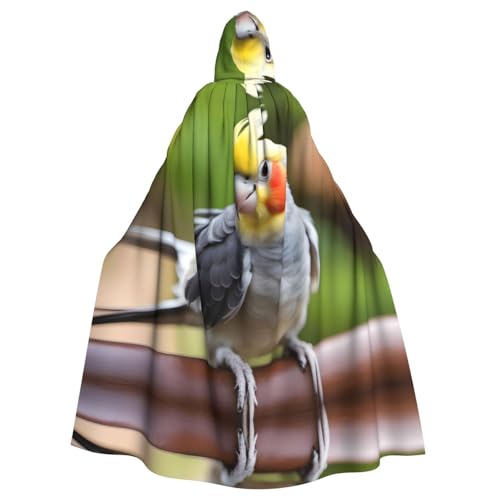 WHJSHOP Niedlicher Nymphensittich-Umhang mit Kapuze für Erwachsene, für Halloween, Rollenspiel-Kostüme und Themenpartys von WHJSHOP