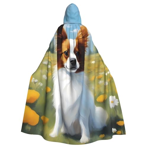 WHJSHOP Niedlicher weißer Papillon-Bild mit Kapuze für Erwachsene, Umhang für Halloween, Rollenspiel-Kostüme und Themenpartys WHJSHOP Niedlicher weißer Papillon-Bild mit Kapuze für Erwachsene, Umhang für Halloween, Rollenspiel-Kostüme und Themenpartys von WHJSHOP