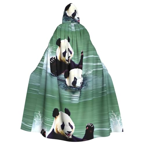 WHJSHOP Panda im Wasser Bild Halloween Erwachsene Kapuzenumhang Herren und Damen Kleidung Mantle Rollenspiel WHJSHOP Panda im Wasser Bild Halloween Erwachsene Kapuzenumhang Herren und Damen Kleidung Mantle Rollenspiel von WHJSHOP
