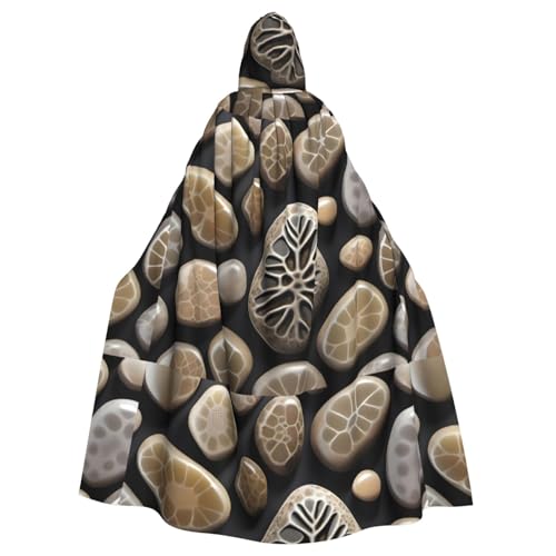 WHJSHOP Petoskey Steinbild Halloween Erwachsene Kapuzenumhang Herren und Damen Kleidung Mantel Rollenspiel von WHJSHOP